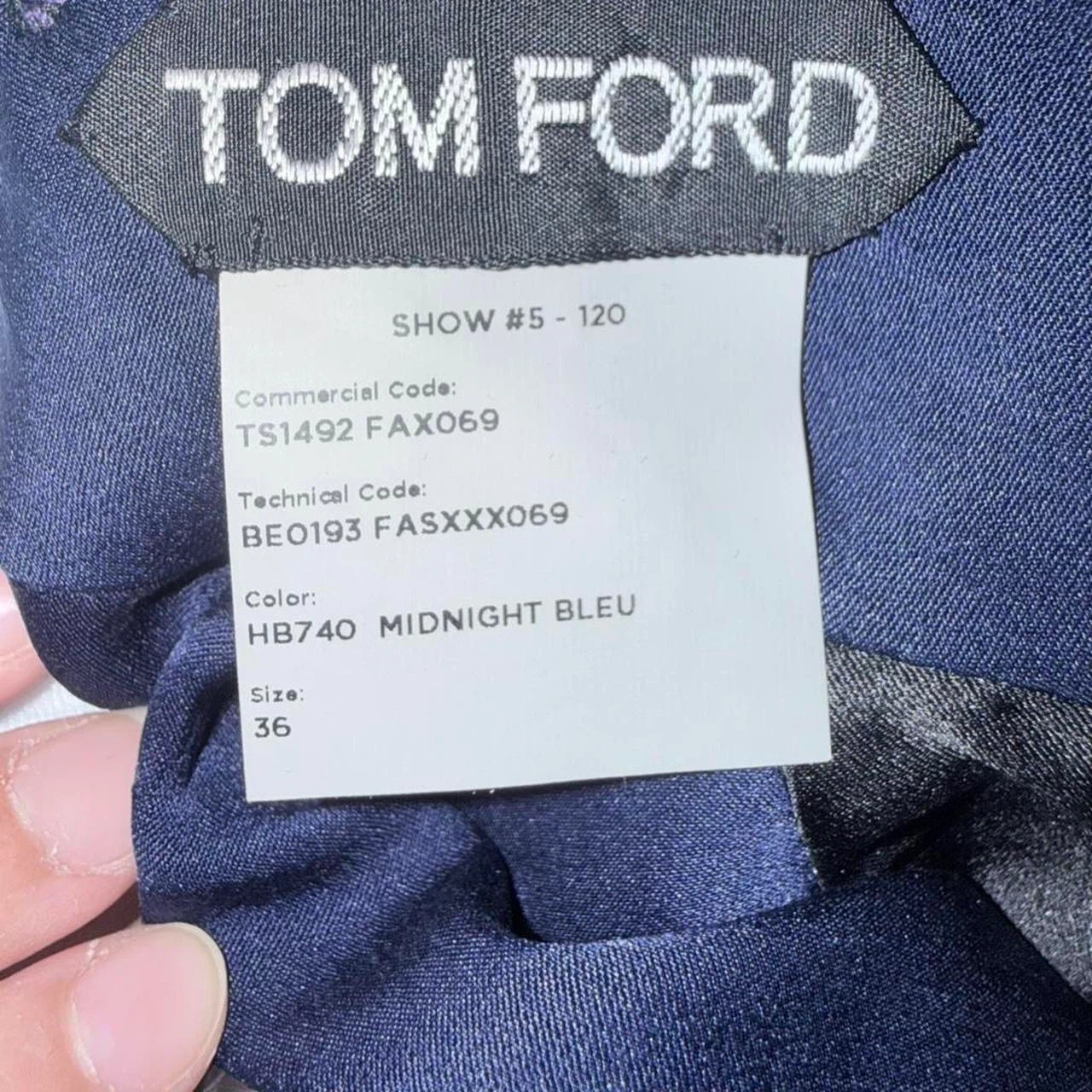 Tom Ford Midnight Bleu Top with Bell Sleeves - Size 36 - photo 2