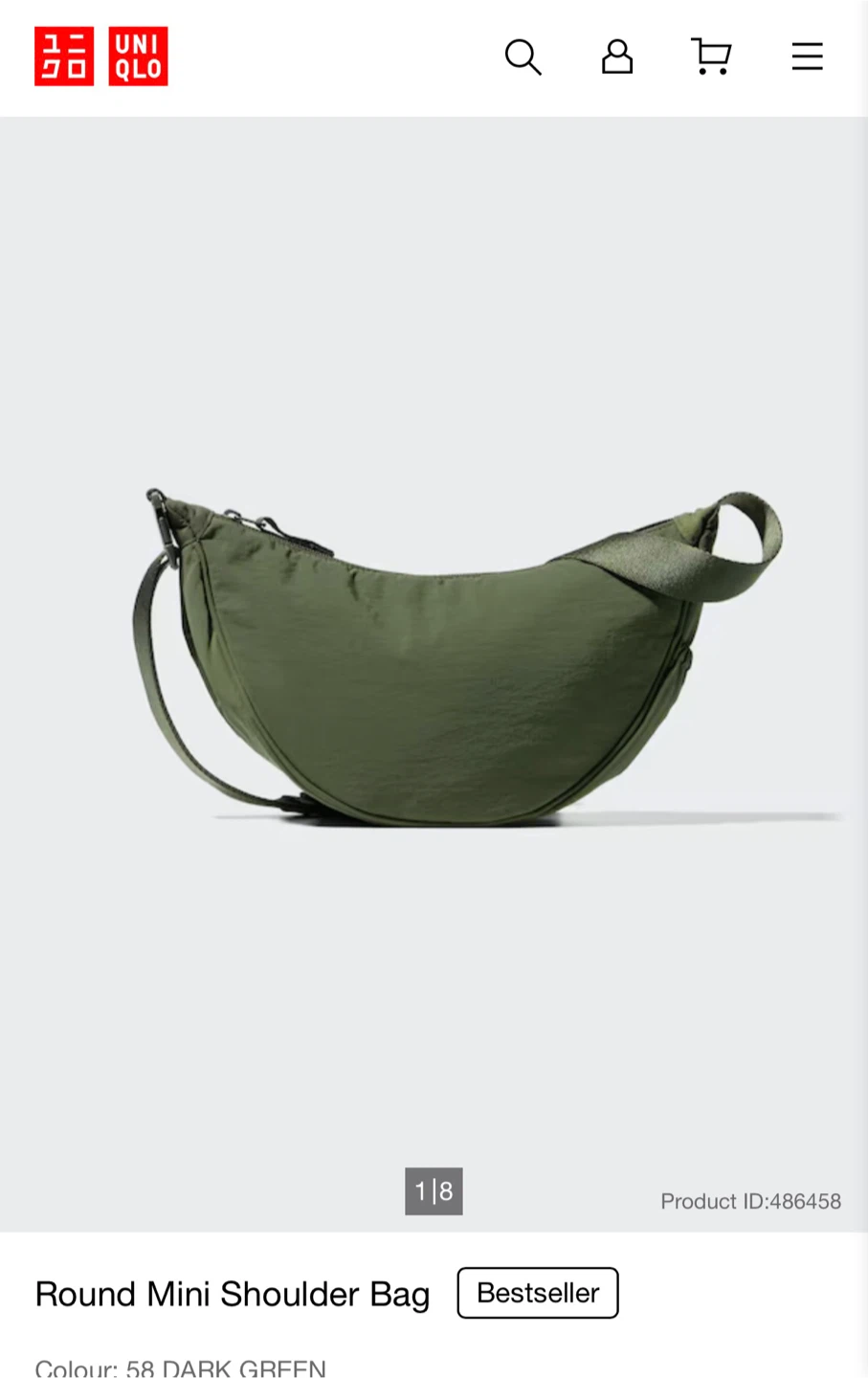 New Uniqlo Round Mini Shoulder Bag