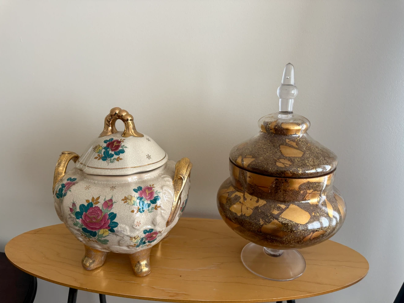 Vintage Tureen and Bohemian Lidded Dish