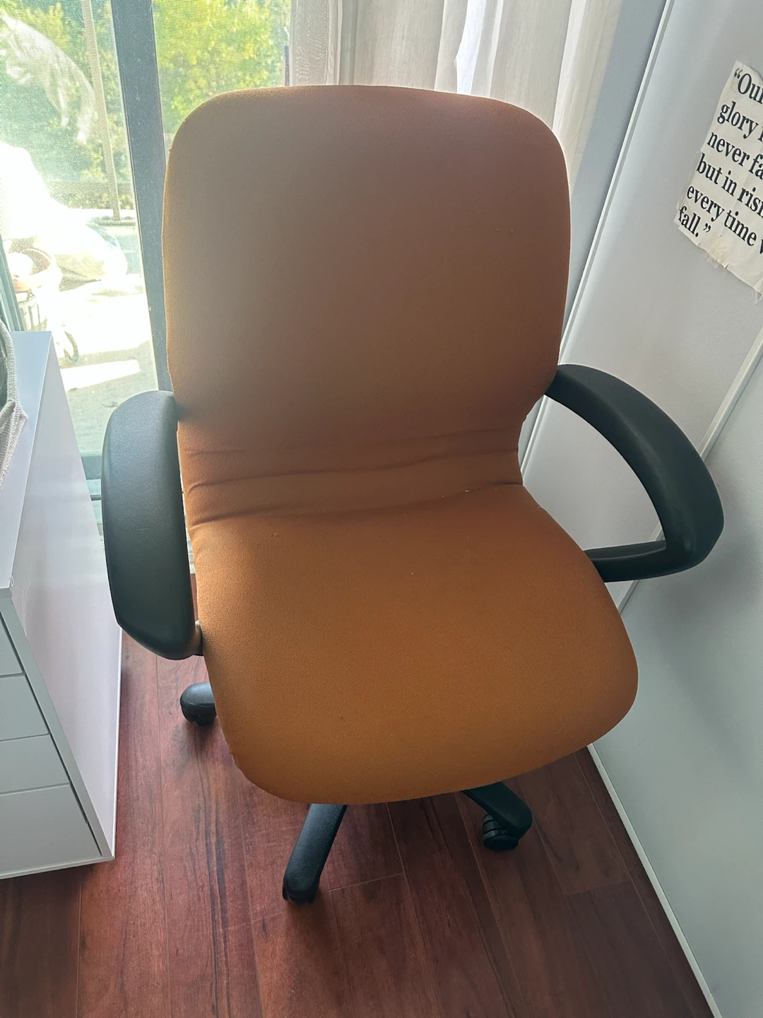 Rustic Orange Office Chair