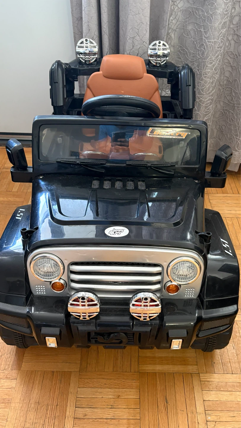 Black Ride-On Jeep for Kids
