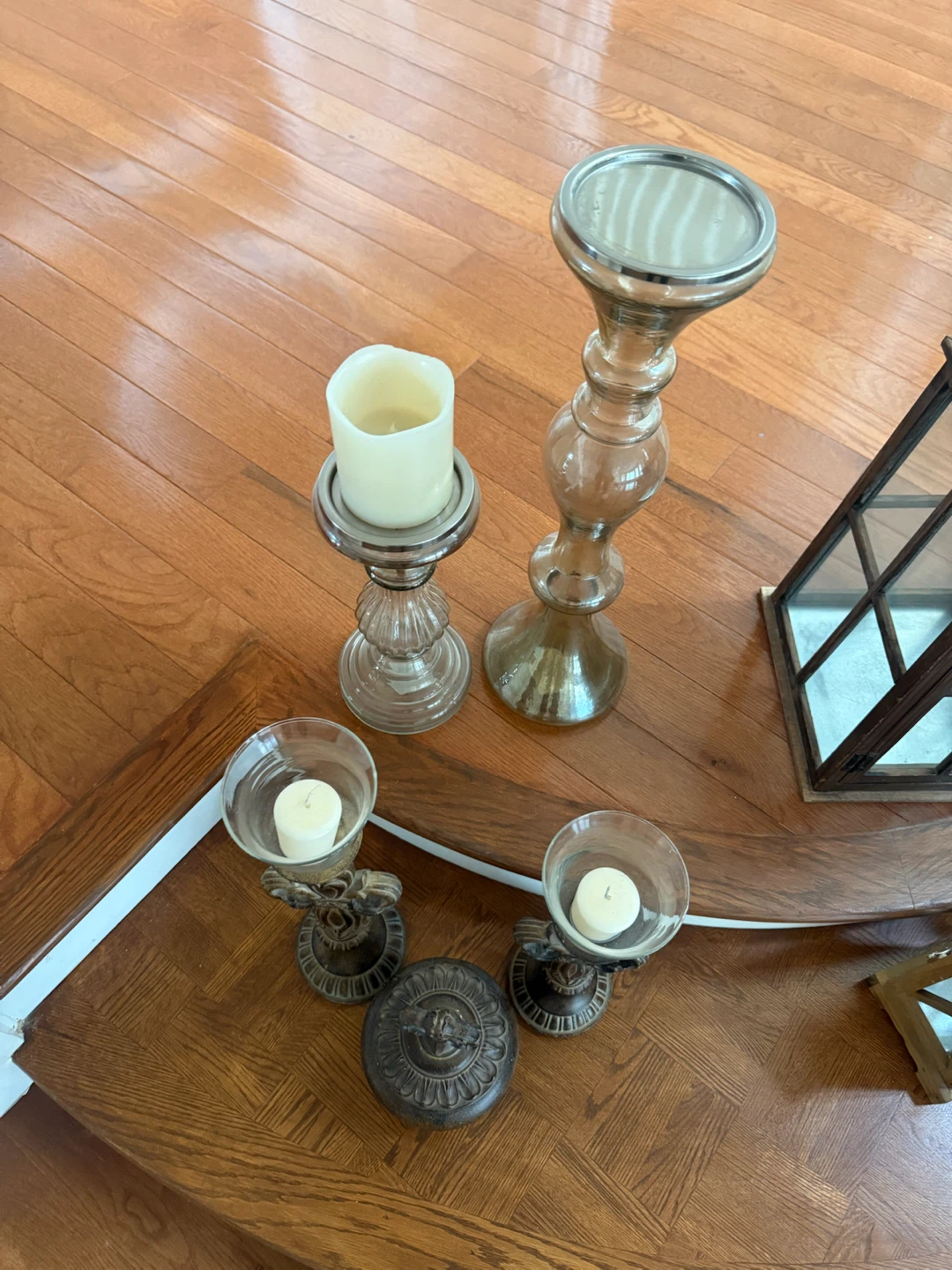 Glass and Metal Candle Holders Set - selling whole lot for $30 - photo 4