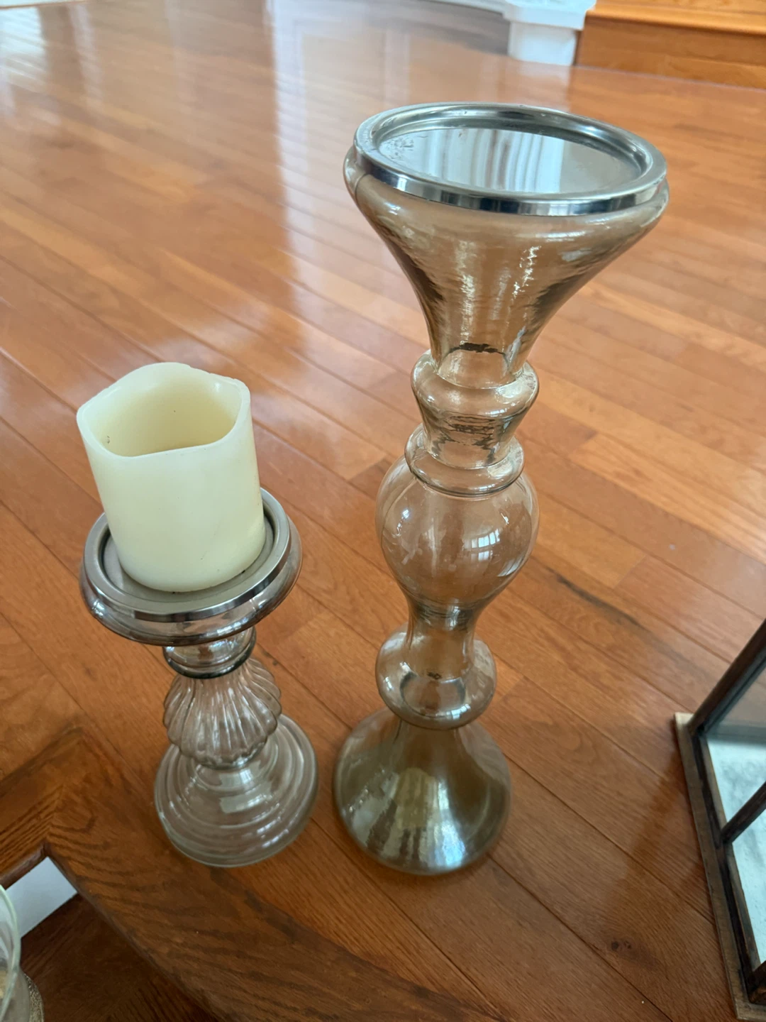 Glass and Metal Candle Holders Set - selling whole lot for $30 - photo 5