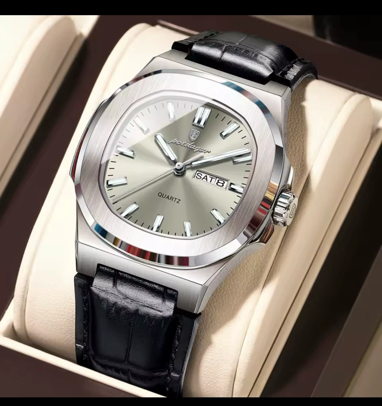 Poedagar Quartz Watch with Date/Week Display - photo 2