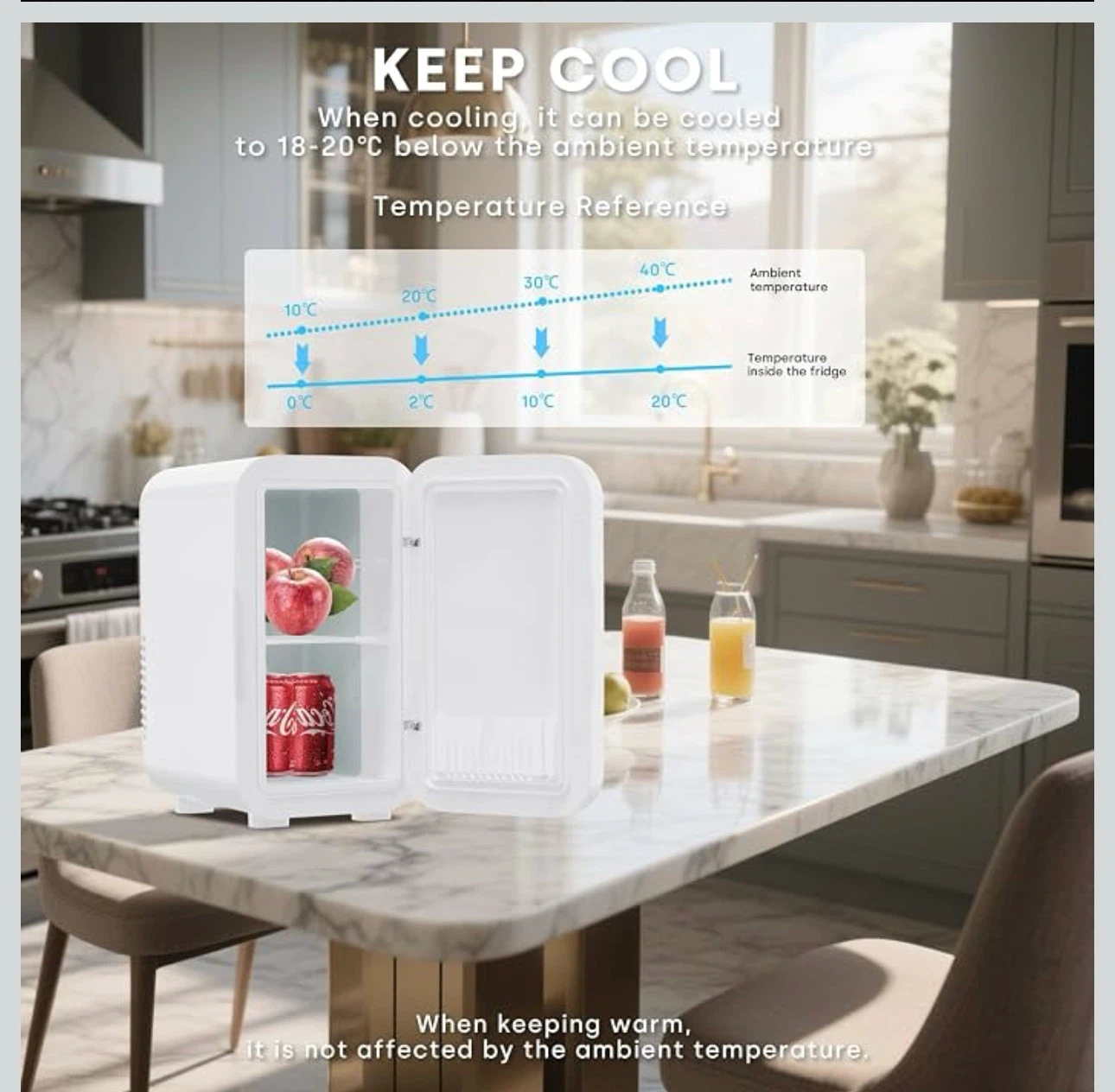 Enventor Mini Fridge White F68 - photo 5