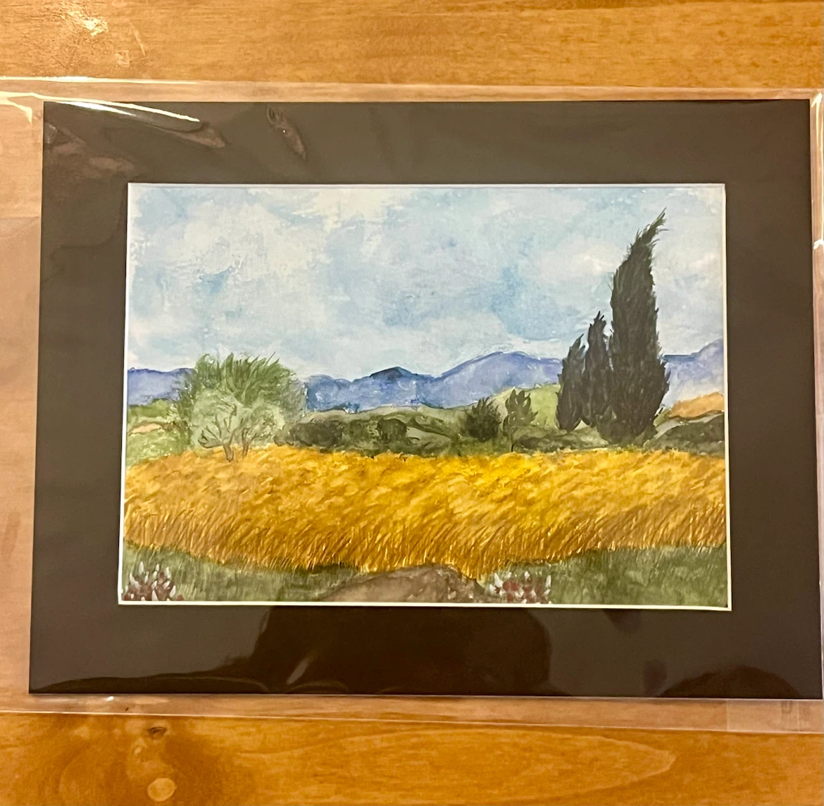 5x7 Watercolor Landscape Painting - photo 2