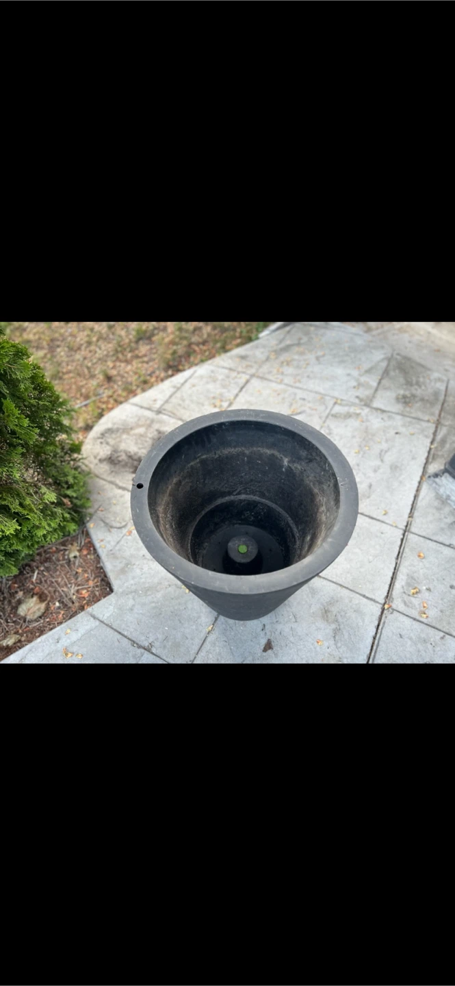 Black Tapered Planter Pot - photo 2