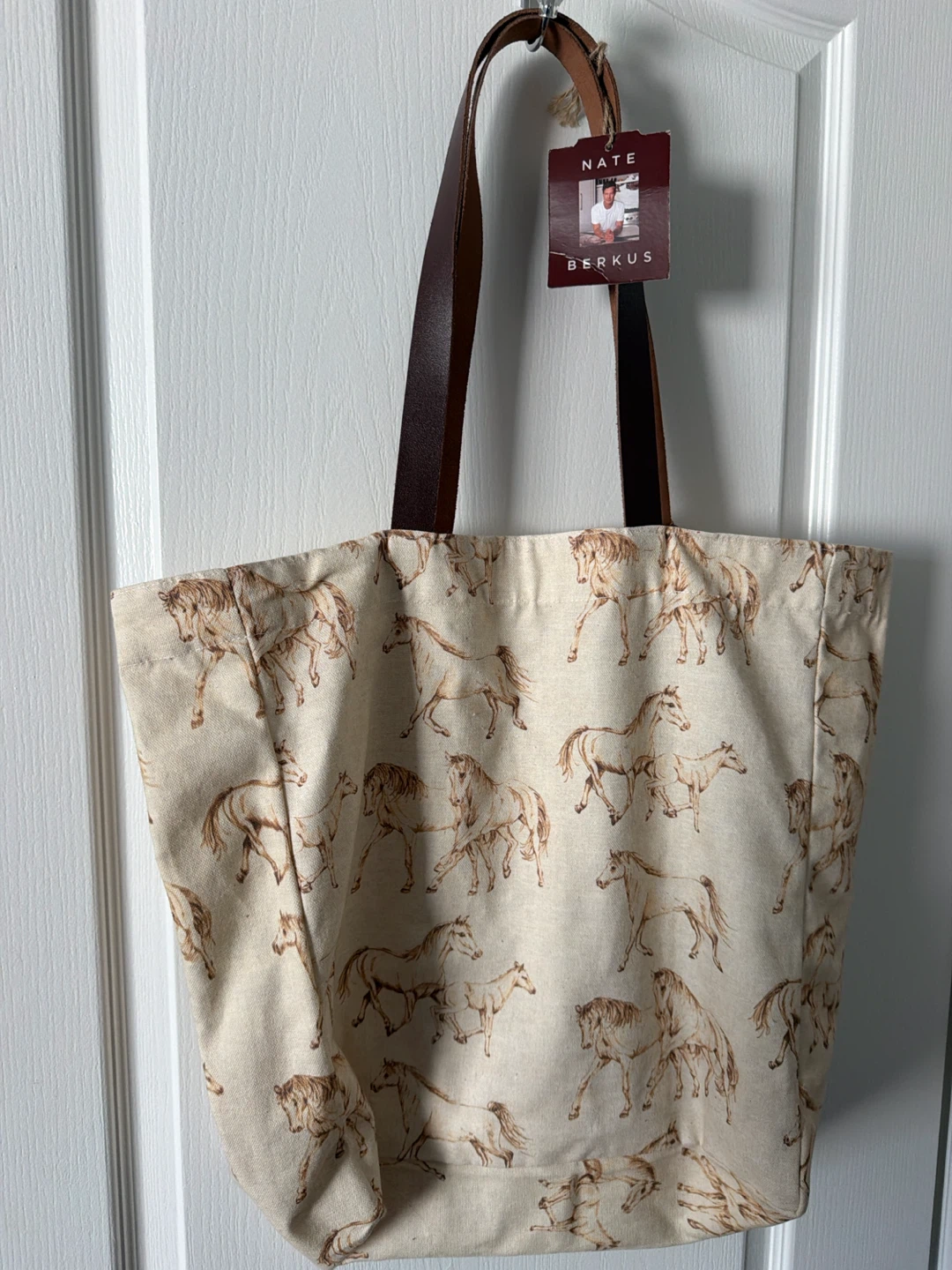 Nate Berkus Tote Bag - Horse Print