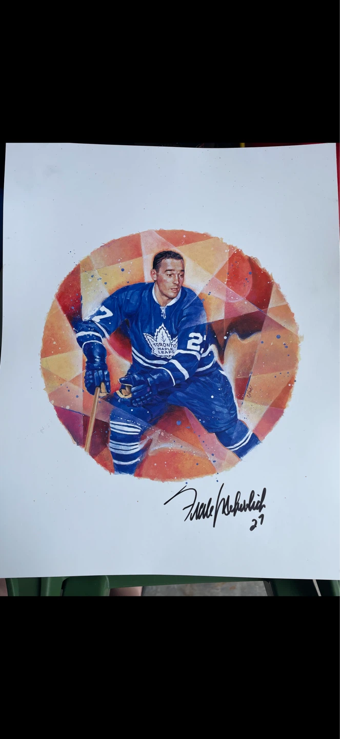 Autographed Frank Mahovlich Limited Edition Lithograph