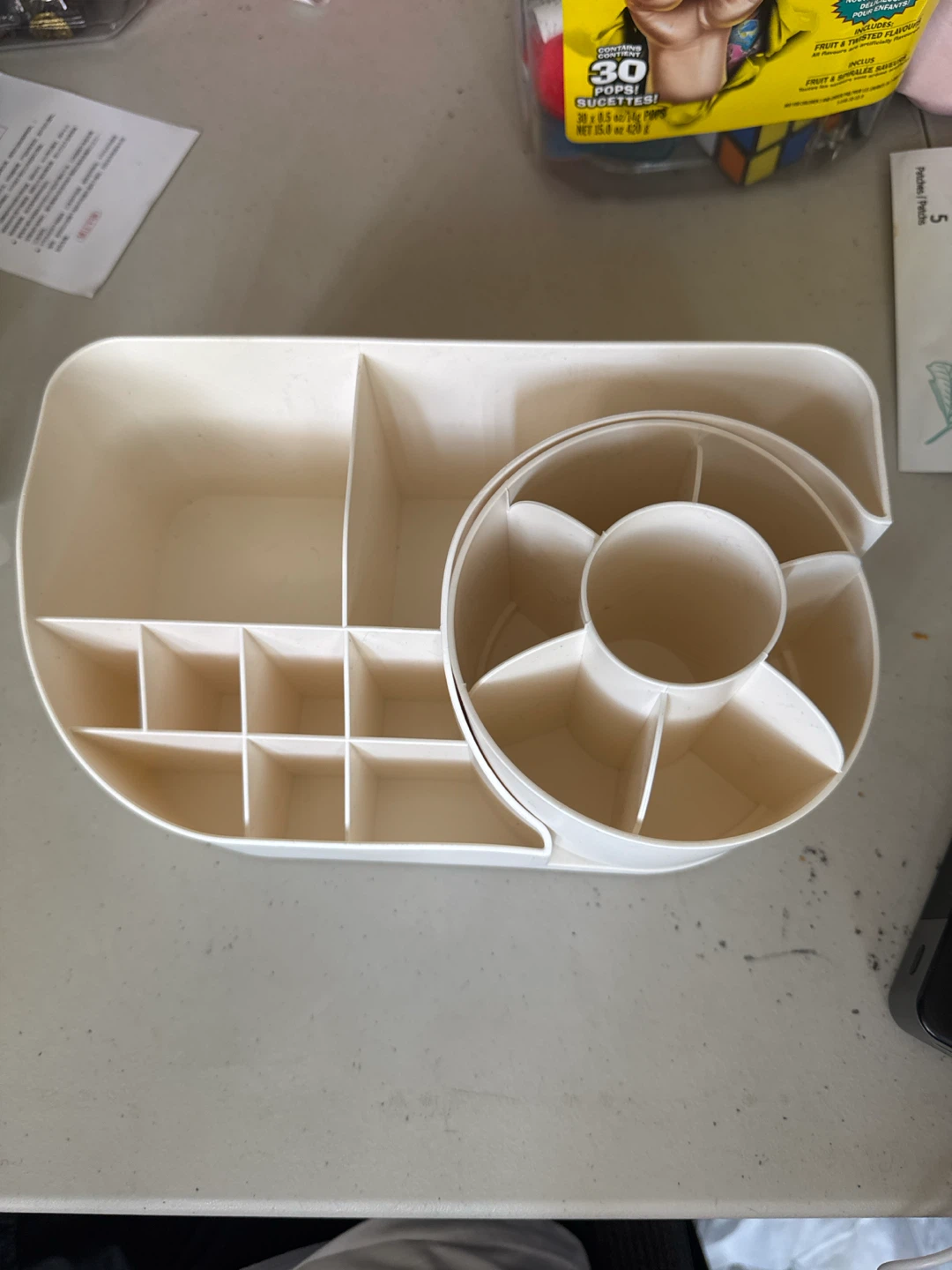 Makeup/Desk Organizer with Rotating Carousel
