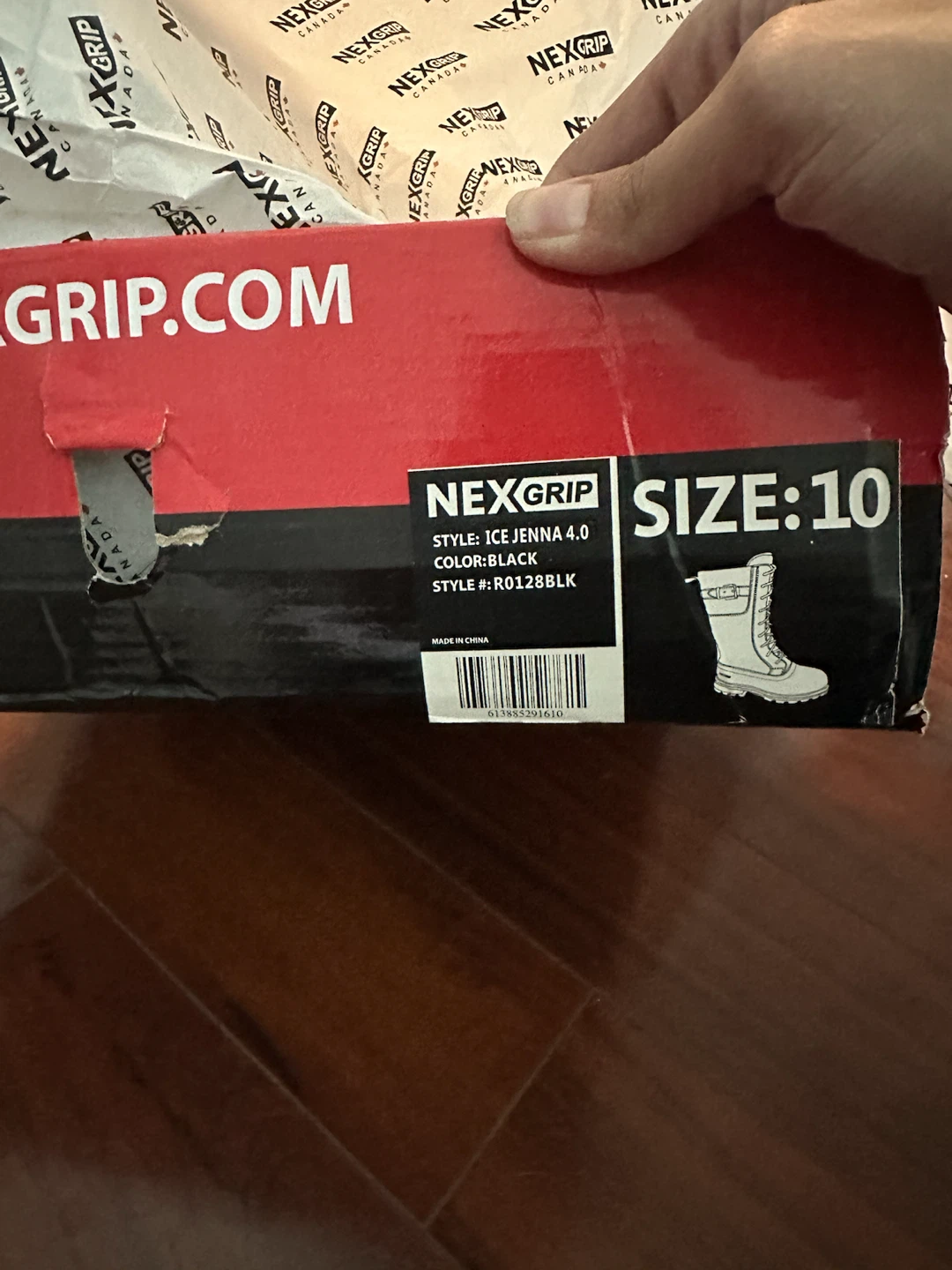 NEXGRIP Ice Jenna 4.0 Black Womens Winter Boots - Size 10 - photo 5