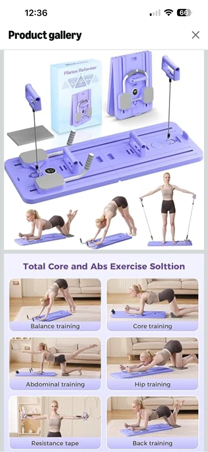 Mosdos Foldable Portable Pilates Reformer - photo 2