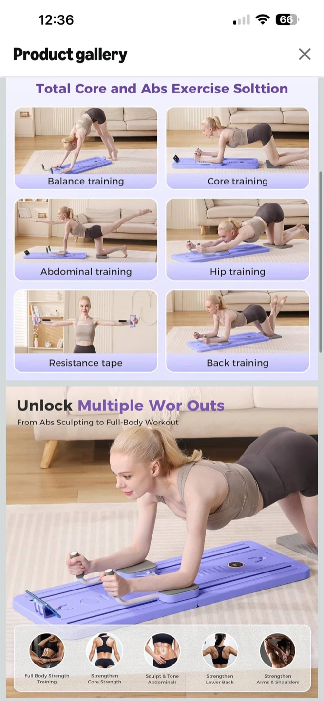 Mosdos Foldable Portable Pilates Reformer - photo 3