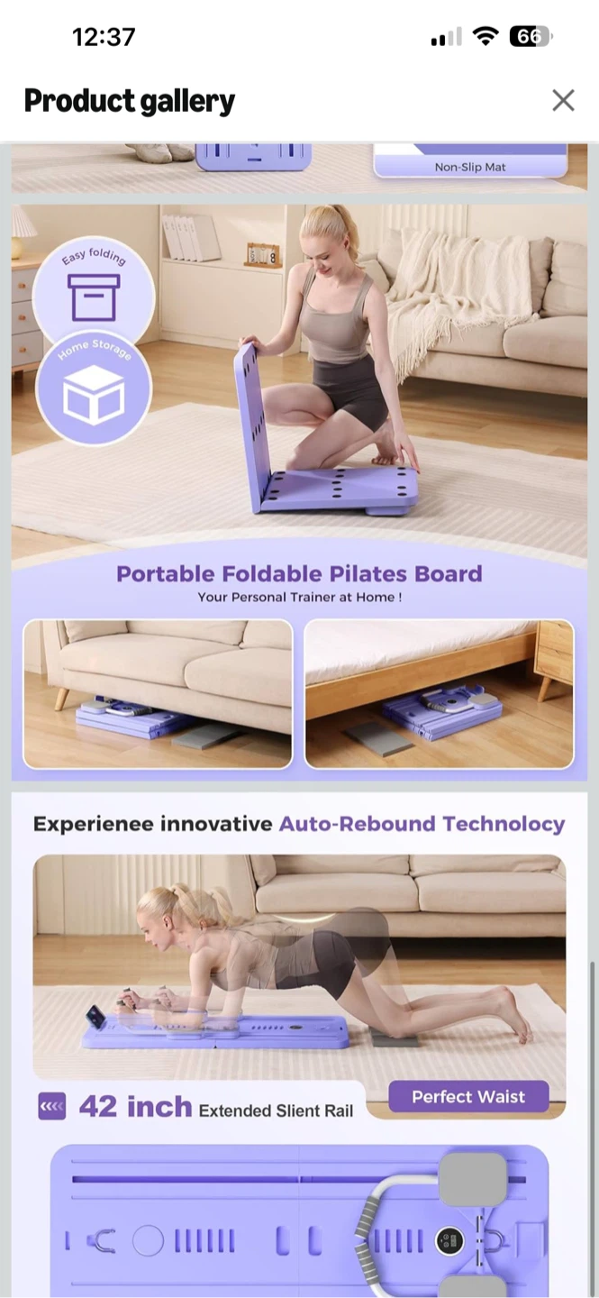 Mosdos Foldable Portable Pilates Reformer - photo 5