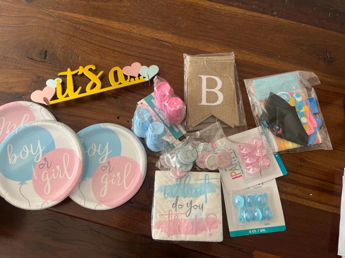 Gender Reveal Party Supplies Bundle