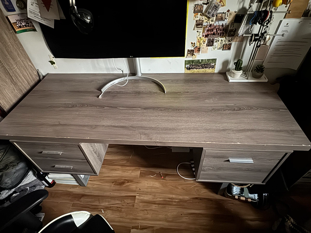 Rectangular Desk with Storage