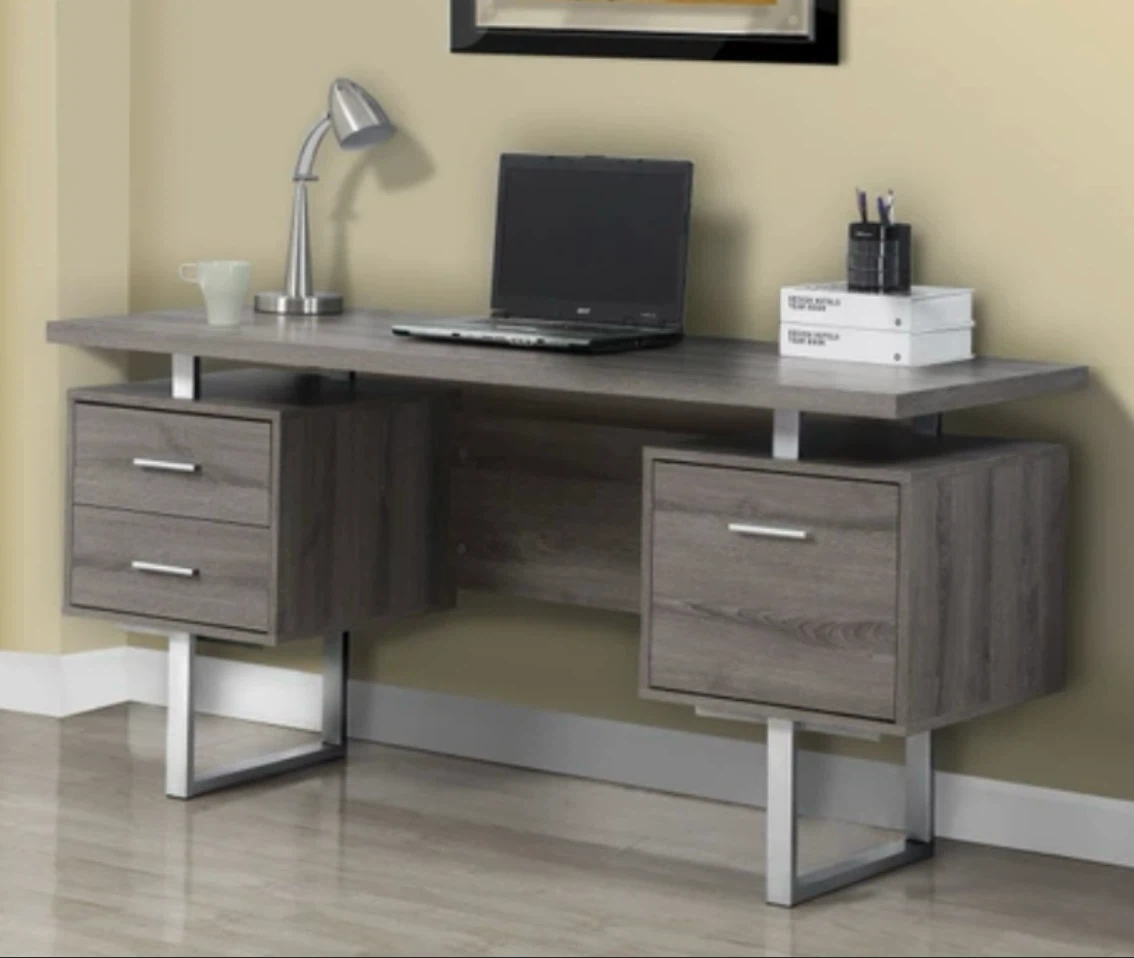 Rectangular Desk with Storage - photo 2