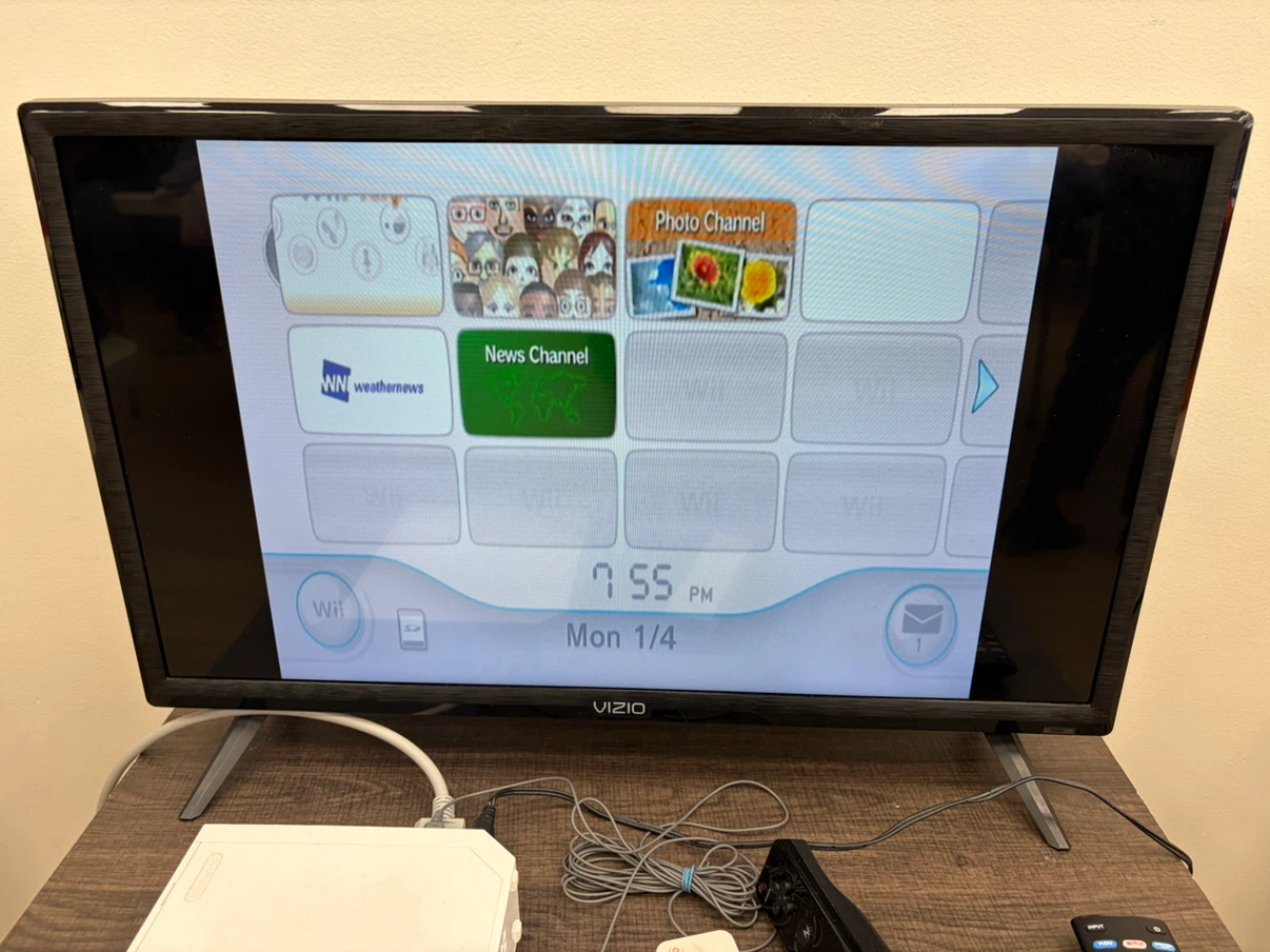 Nintendo Wii Console Only with 2 games