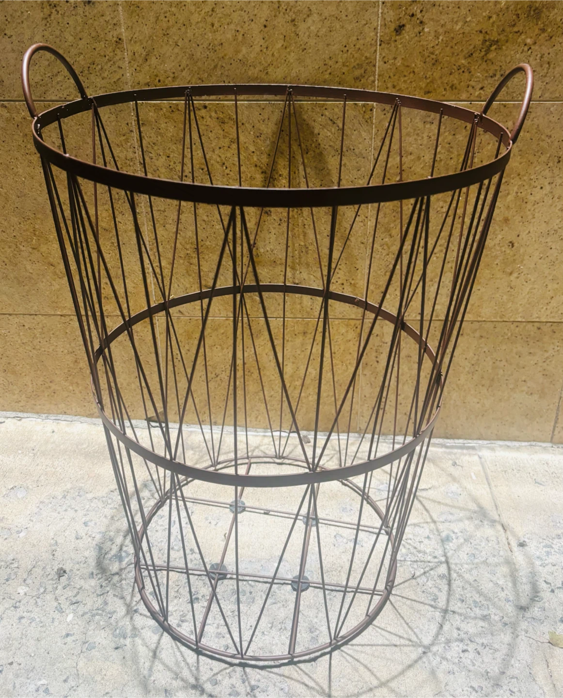 Metal Wire Storage Basket with Handles