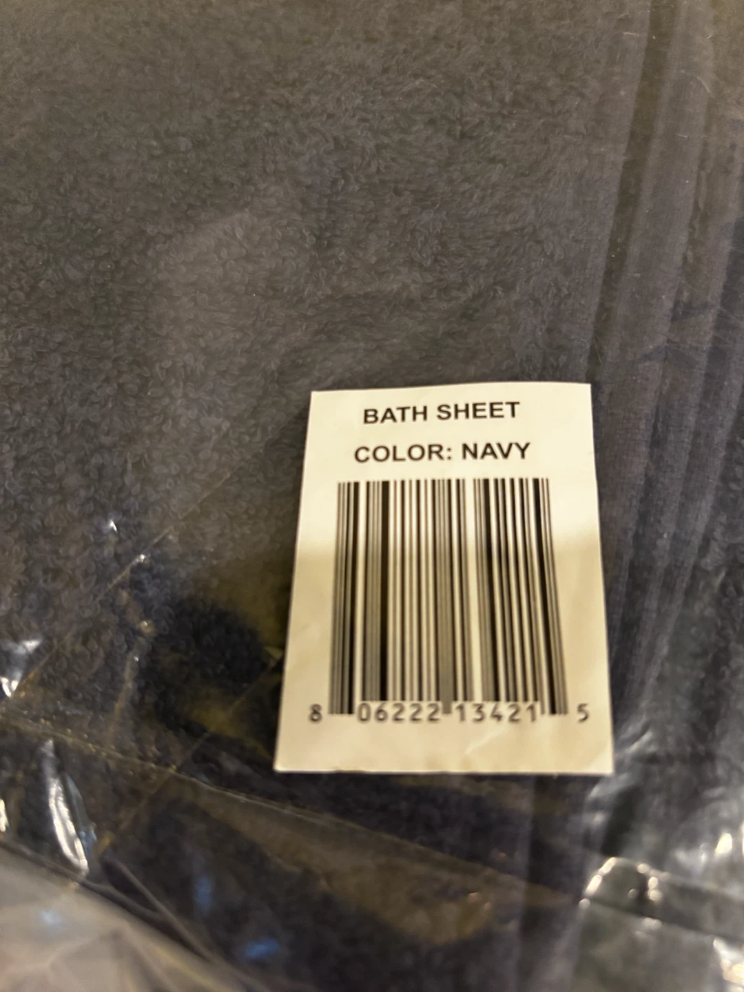2 Residence Hall Linens Bath Sheet - Navy - photo 4