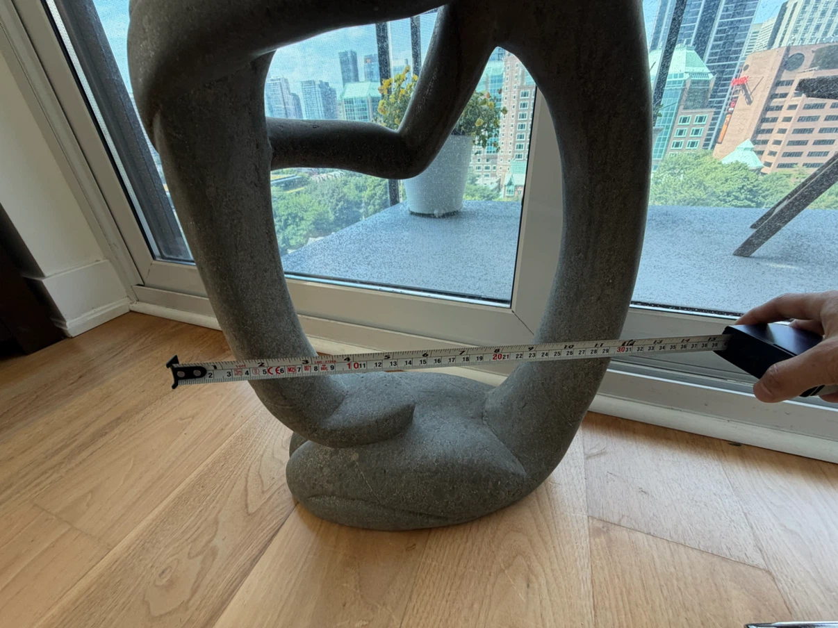 Abstract Stone Hugging Sculpture - photo 4