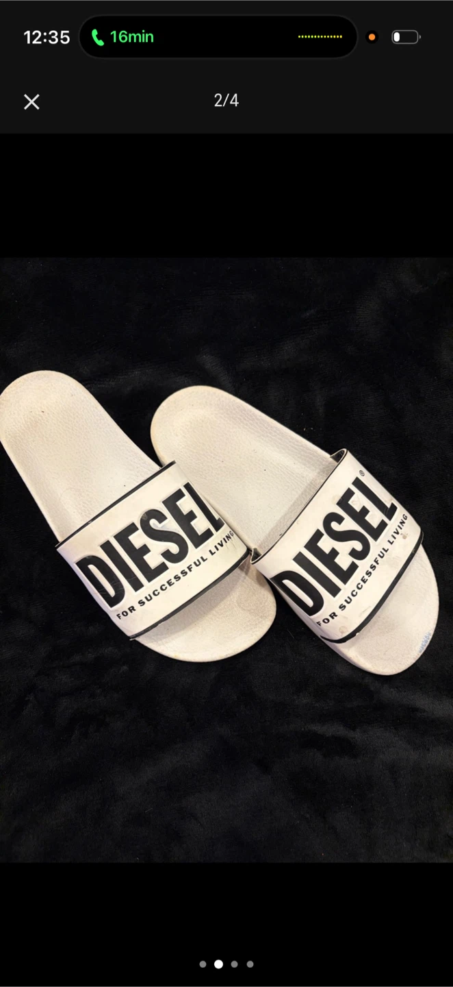 Diesel Sa-Mayemi CC Slides - White - Size 9 - photo 2
