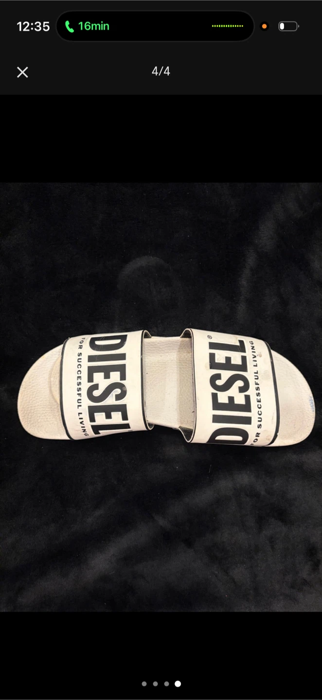 Diesel Sa-Mayemi CC Slides - White - Size 9 - photo 4