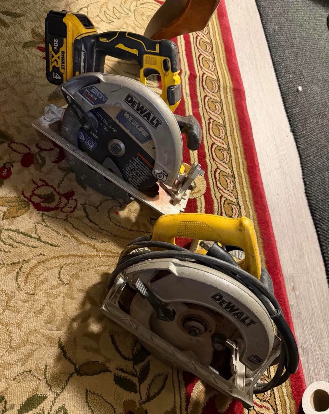 DeWalt 20V Cordless and Corded Circular Saws