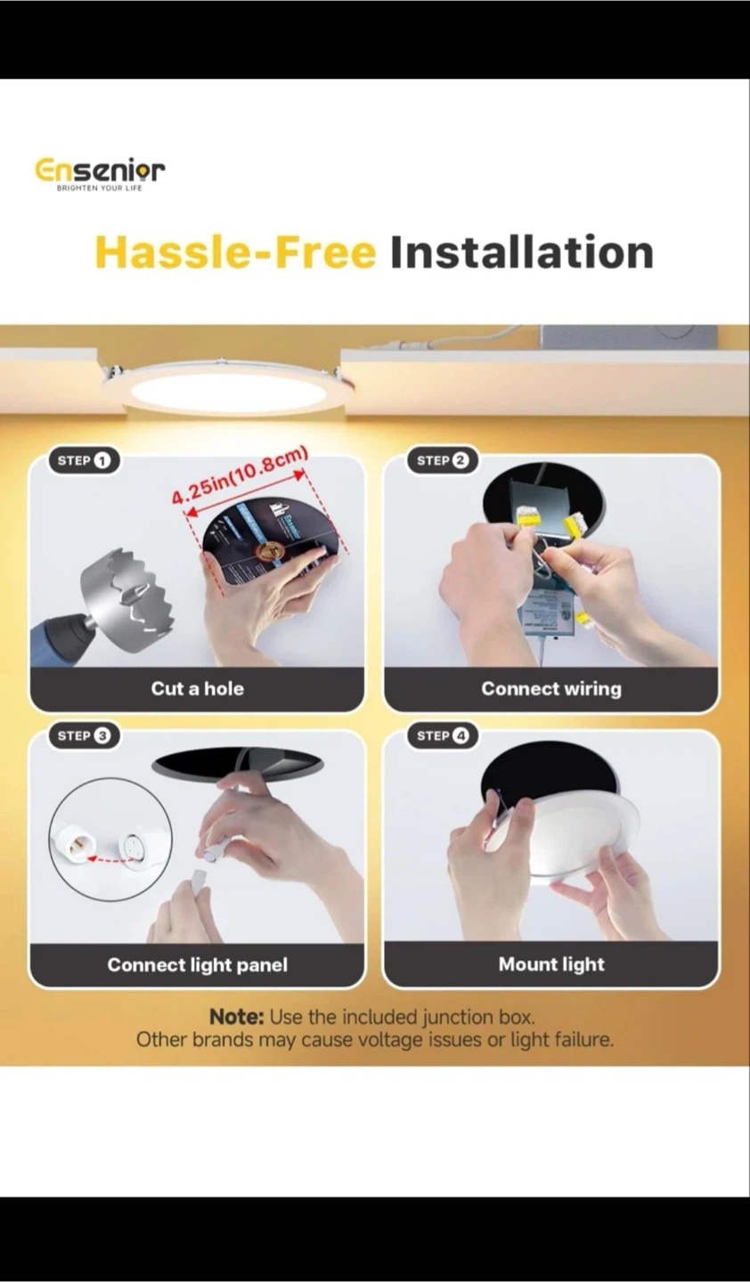 4” LED Recessed Lights - 6 Pack - photo 4