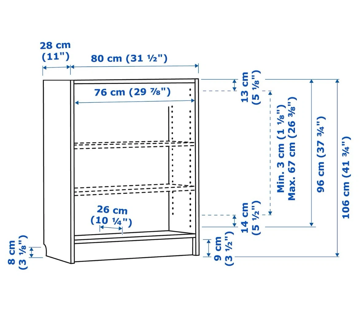 White 3-Shelf Bookshelf - photo 3