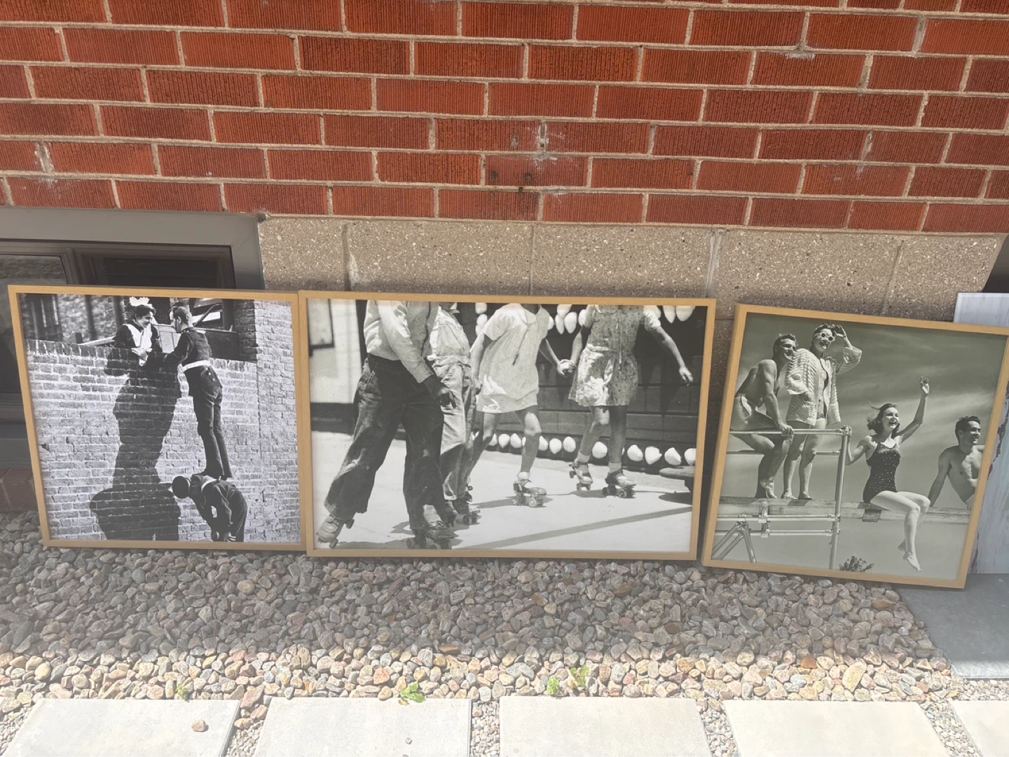 Framed Vintage Photo Prints - Set of 3
