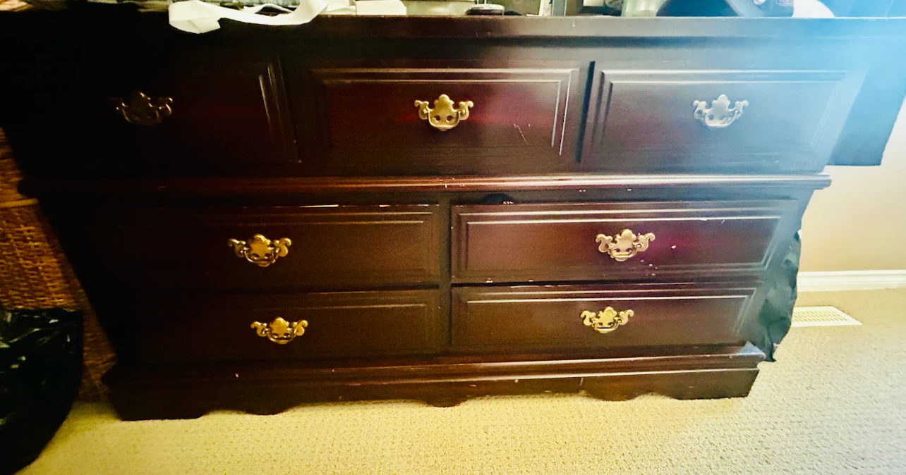 Vintage/Antique Wood Dresser Set - photo 2