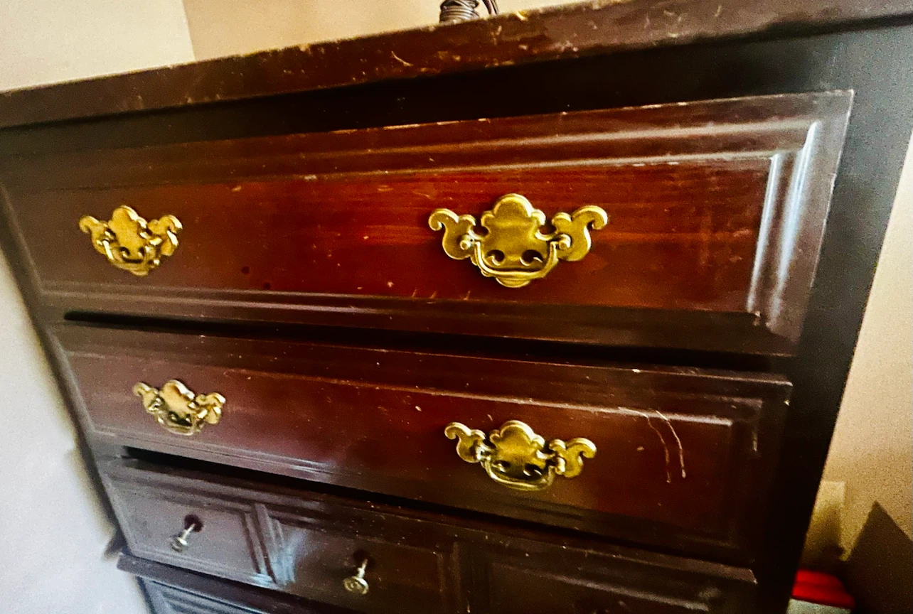 Vintage/Antique Wood Dresser Set - photo 3