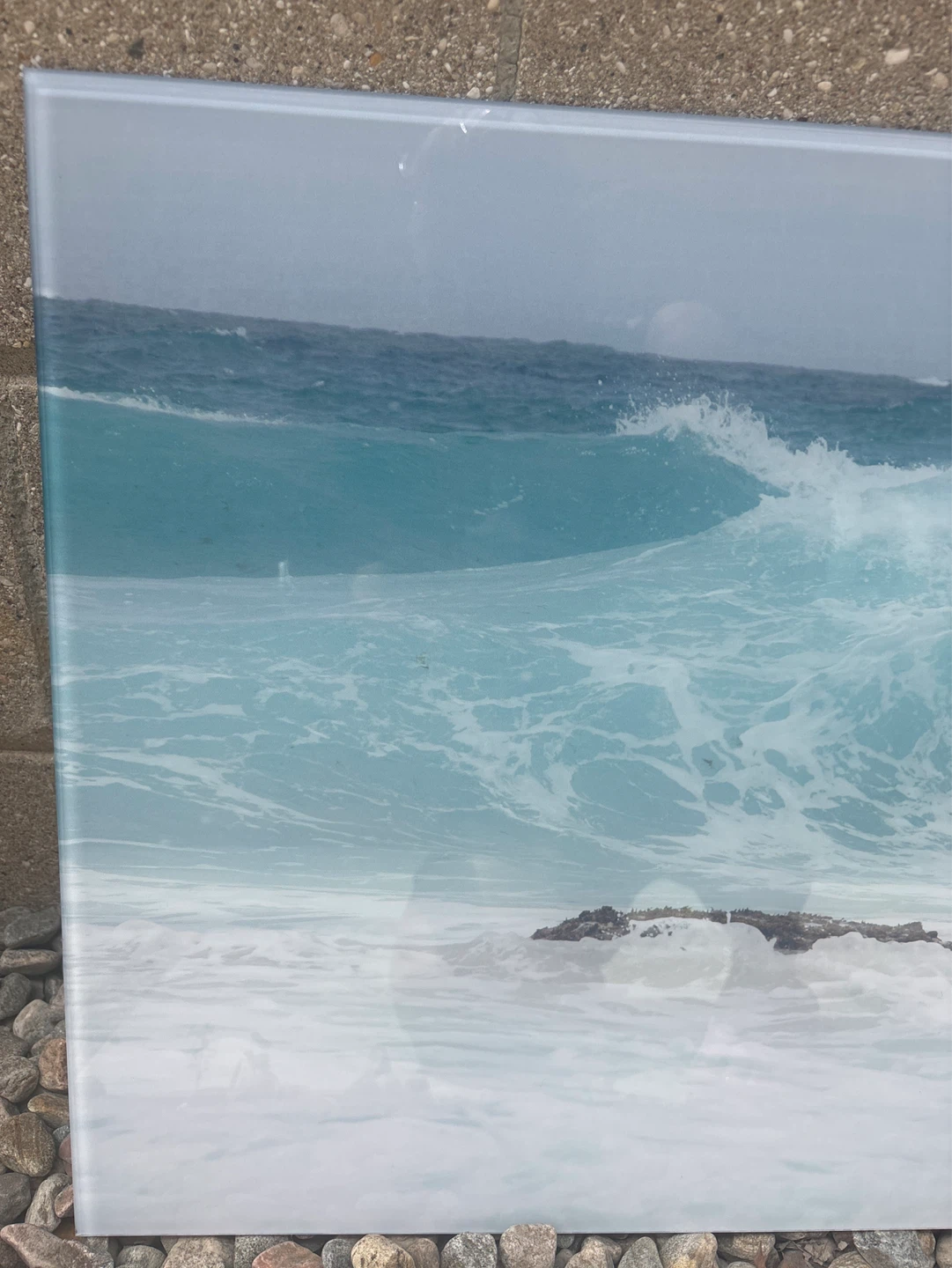 Ocean wave on acrylic print - photo 3
