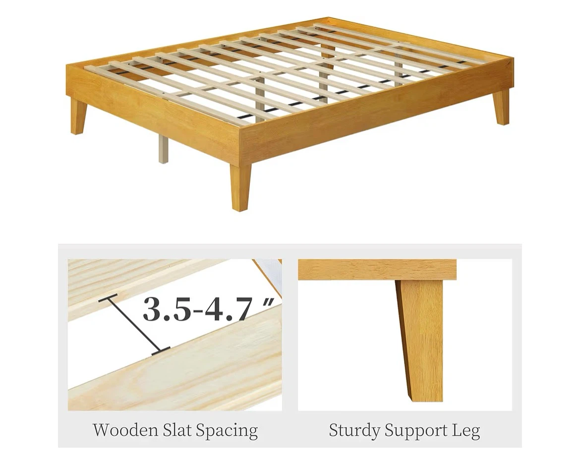 Queen Size Wooden Bed Frame - photo 3