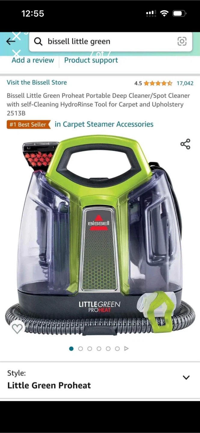 Bissell Little Green  Proheat Portable Carpet Cleaner