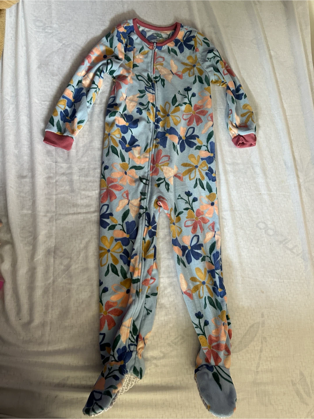 New Carter's Floral Footed Pajamas - Size 5/5A