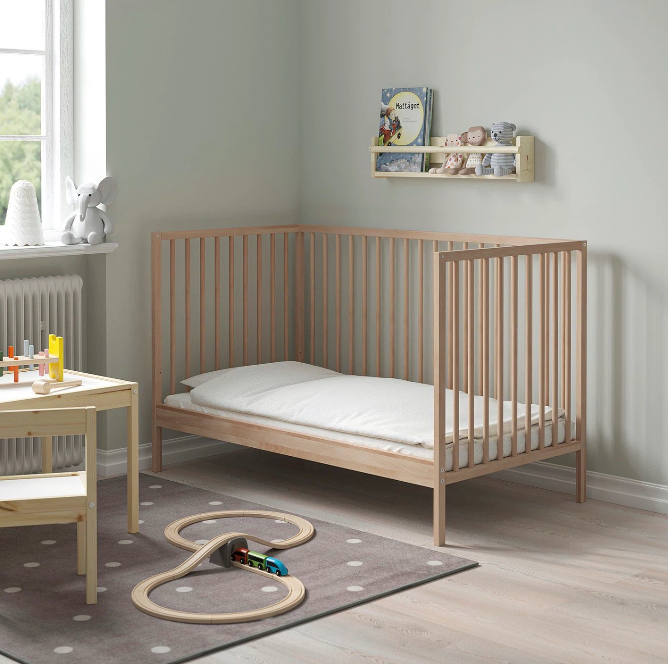 IKEA SNIGLAR Crib – Solid Beech Wood  – $39 (Pickup Only)