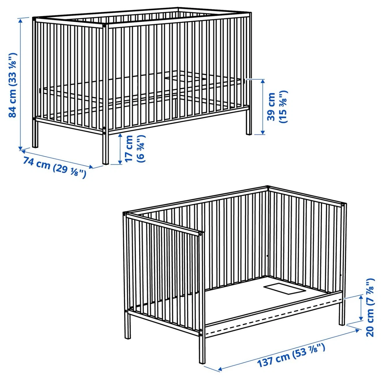 IKEA SNIGLAR Crib – Solid Beech Wood  – $39 (Pickup Only) - photo 2