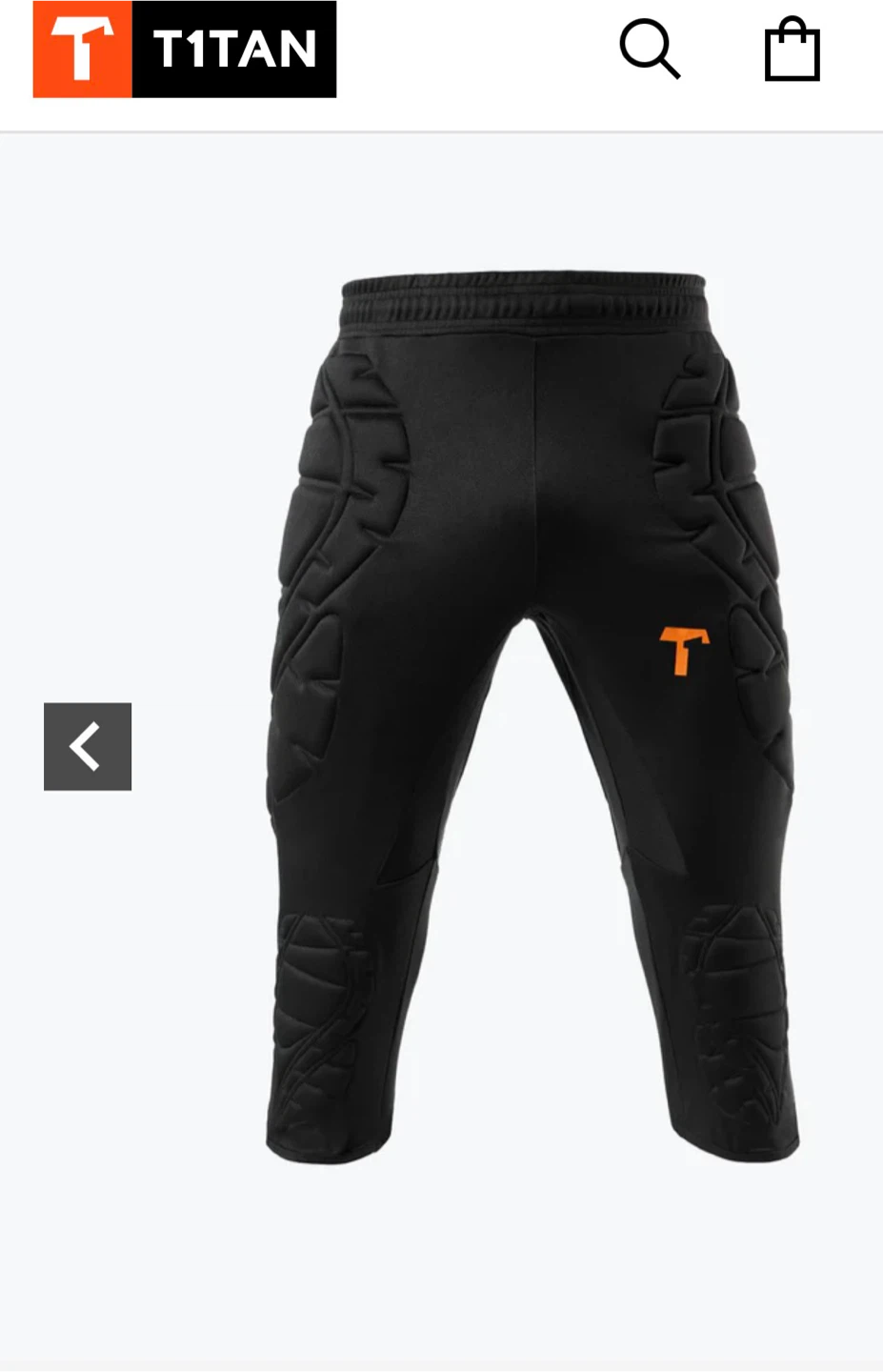 Titan Goalkeeper Padded Pants 3/4 Size S - photo 4