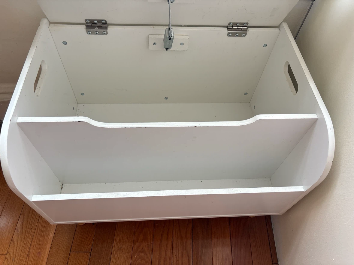 White Toy Storage Box with Lid - photo 2
