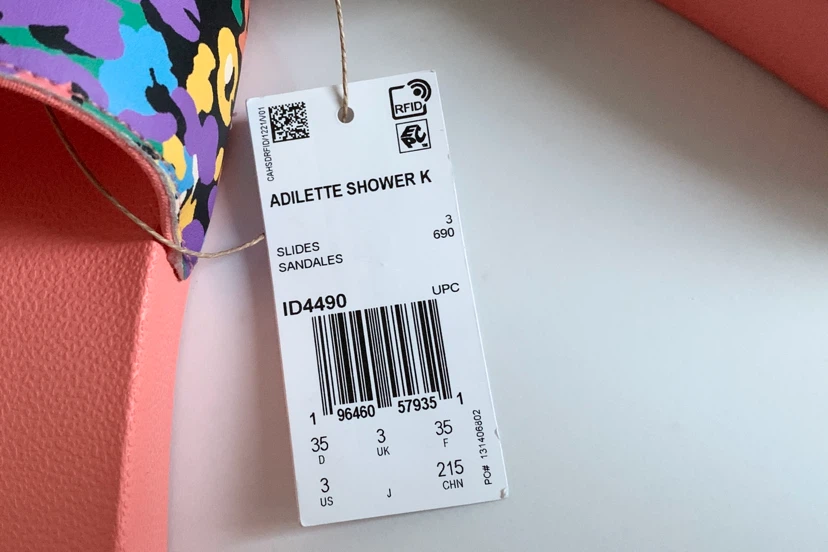 Adidas Kids Slides/Sandal Girls Size 11, 3 Adilette Shower K NEW - photo 4