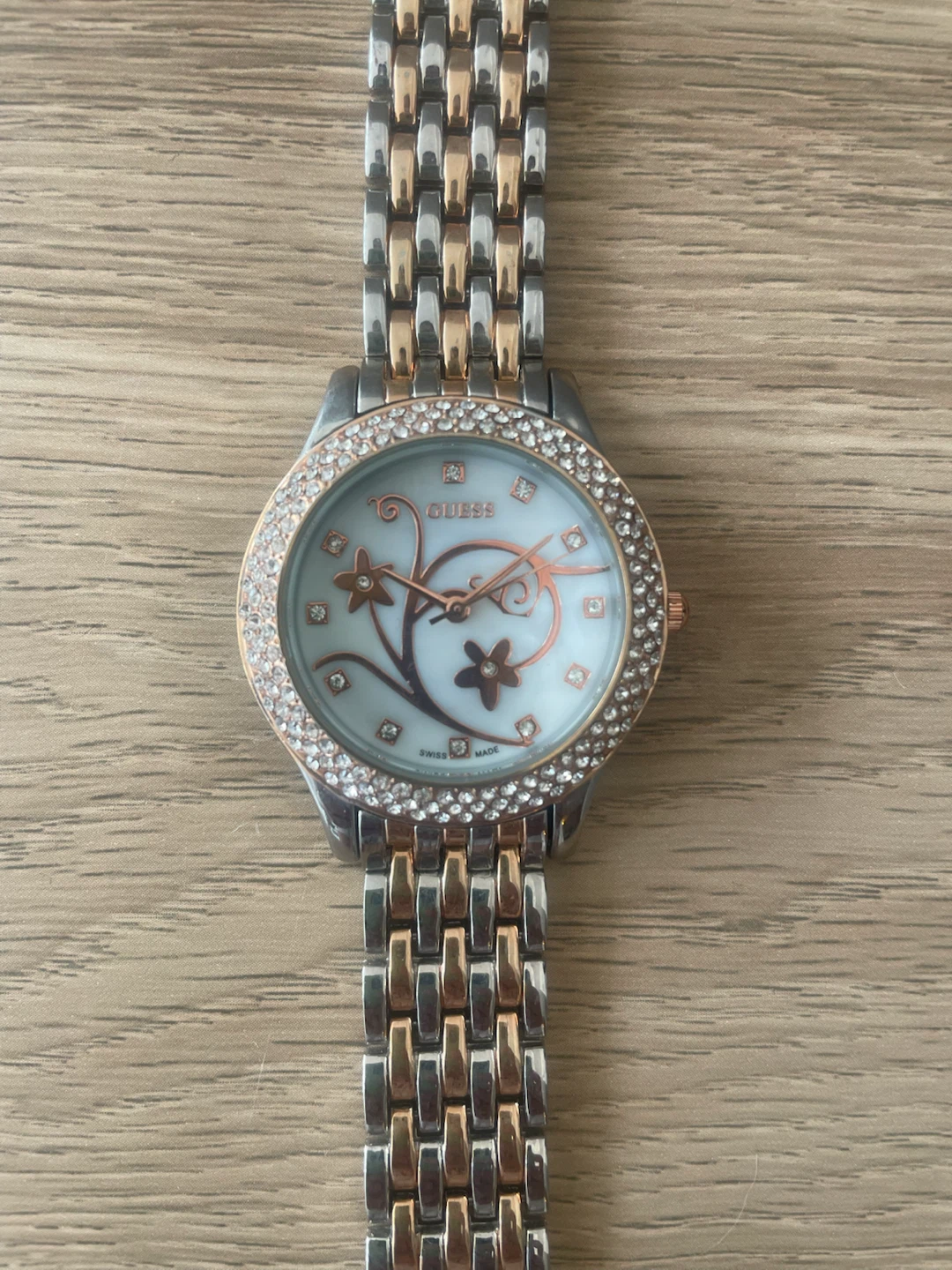 GUESS Women's Watch - Silver and Rose Gold Tone