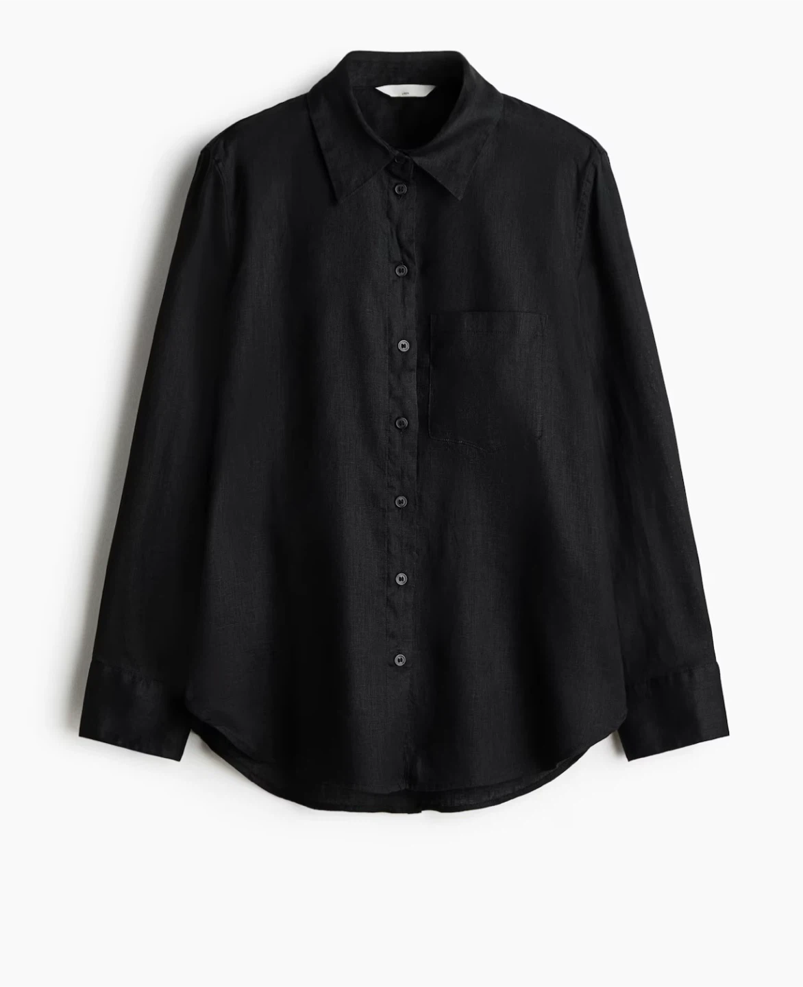 Black Linen Shirt , XL H&M - photo 2