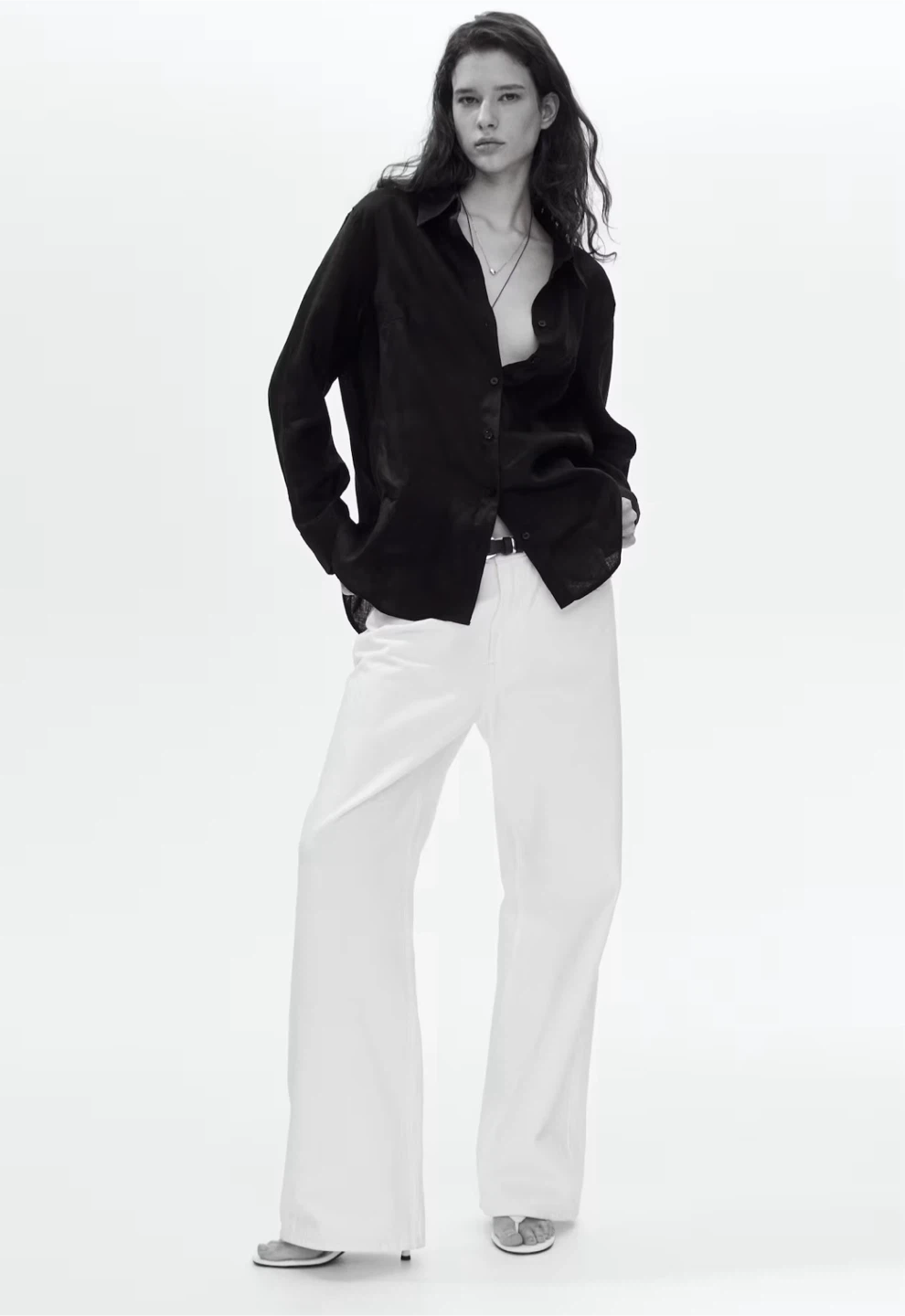 Black Linen Shirt , XL H&M - photo 5