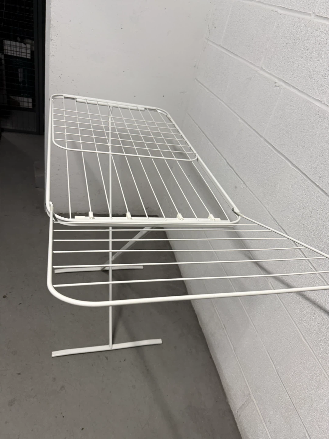 White Foldable Clothes Drying Rack - photo 3