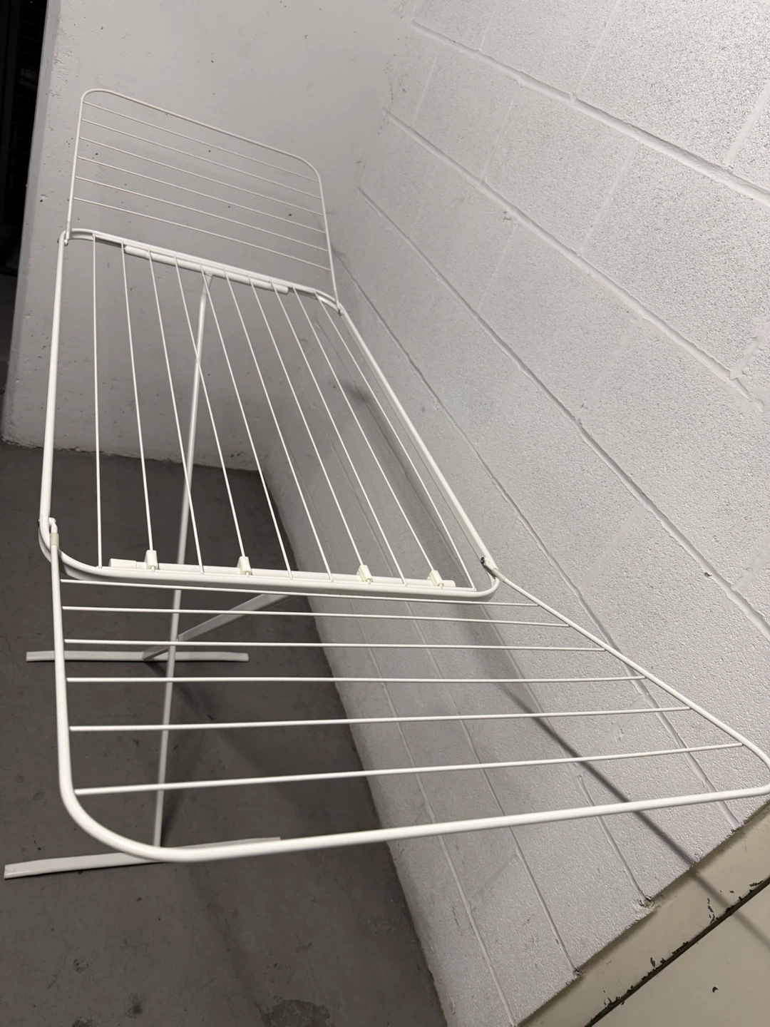 White Foldable Clothes Drying Rack - photo 5