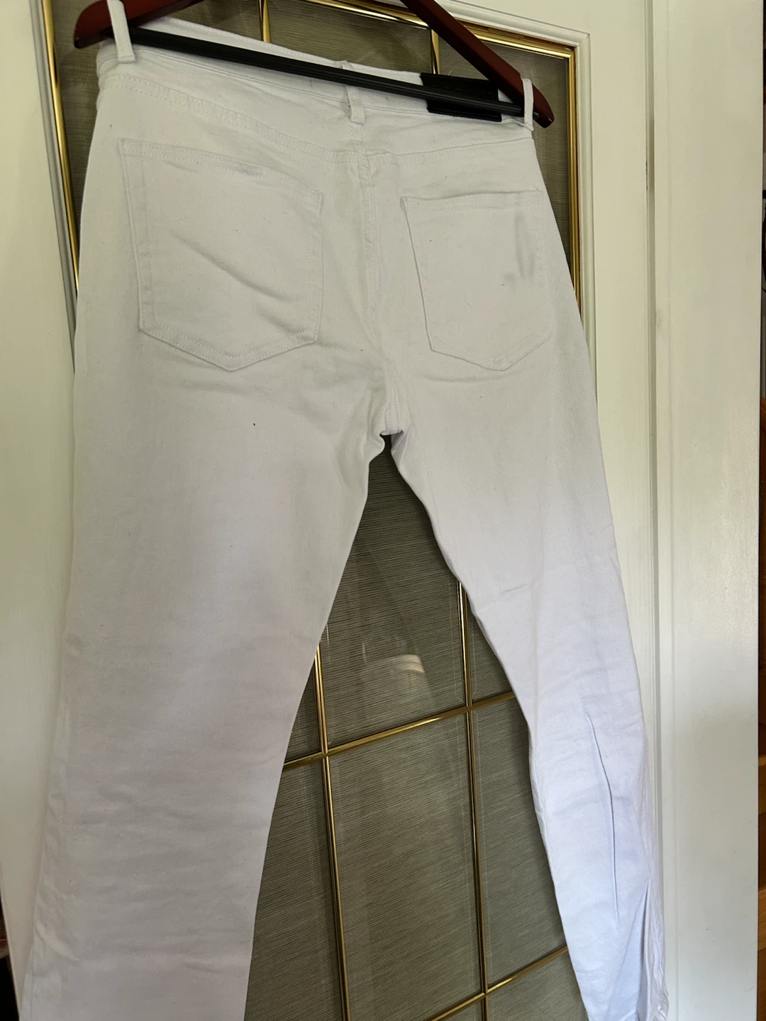 MLAB White Distressed Jeans with Patches Size 32 - photo 4