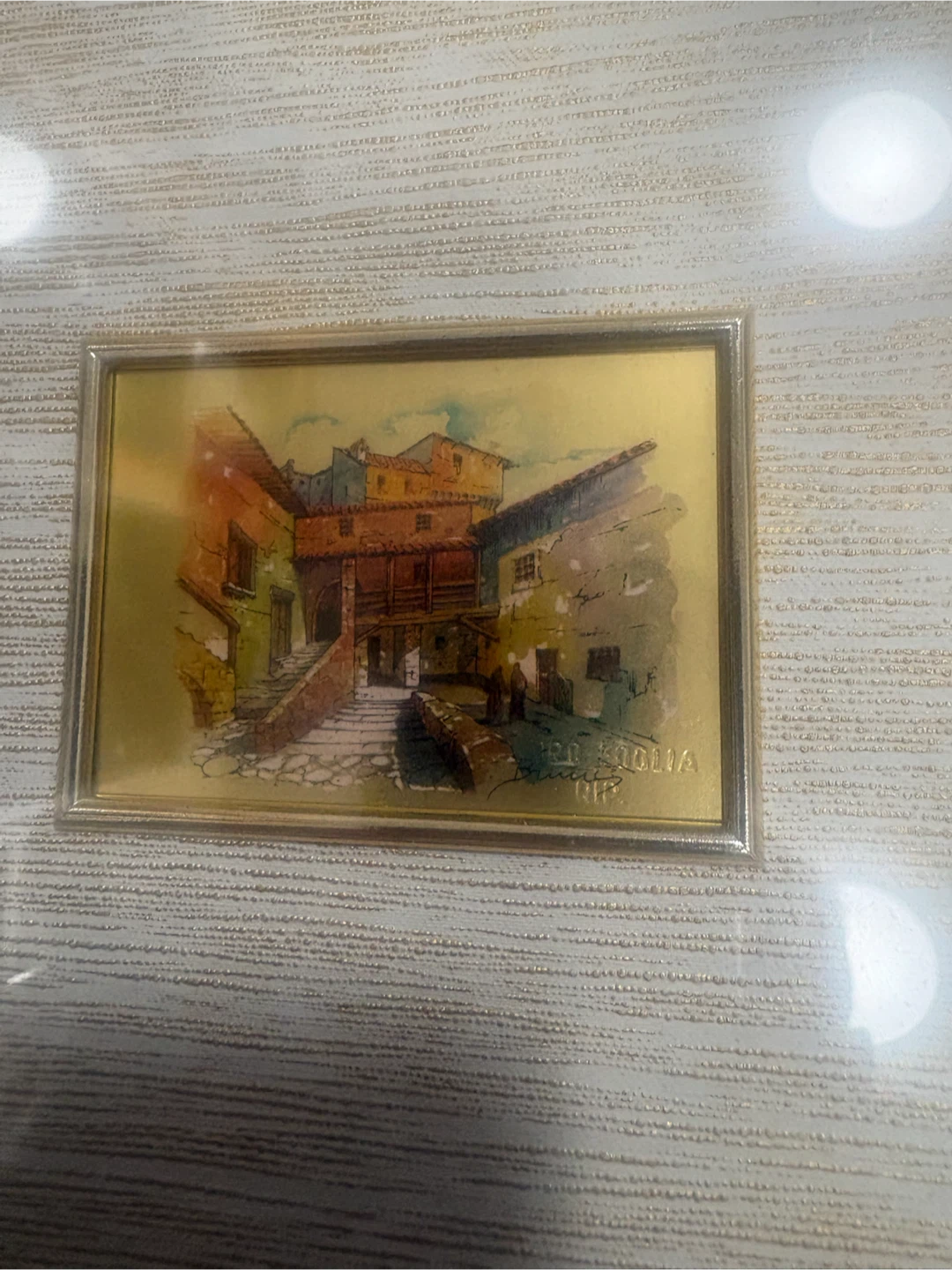 Framed gold leaf  - Italian Village Scenes - photo 4