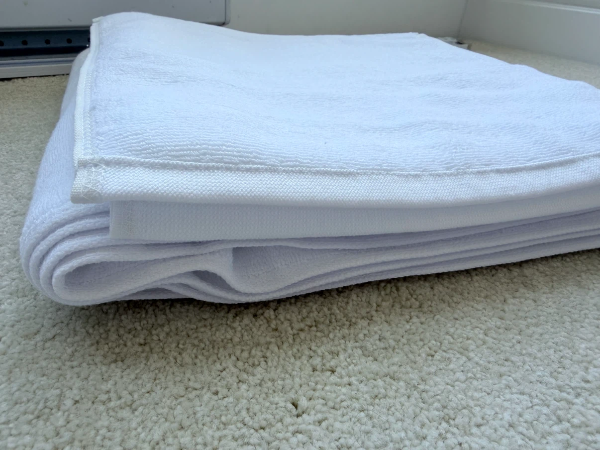 White Bath Towel